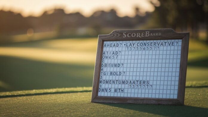 Golf Match Play Scoreboard