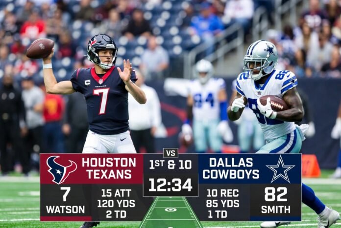 Houston Texans vs Dallas Cowboys Match Player Stats